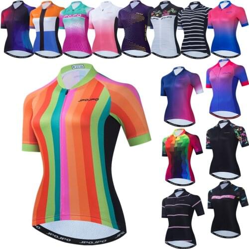Cycling Jersey 2021 Women Bike Jerseys Road MTB Bicycle Shirts Maillot Ciclismo Racing Cycling Tops Breathable Cycle Wear
