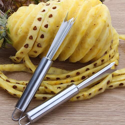 Stainless Steel Pineapple Knife Non-slip Portable Fruit Peeler Easy Cleaning Manual Food Processors Tools Kitchen Accessories