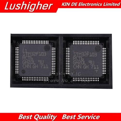 10PCS STM32F103RCT6 LQFP64 STM32F103 QFP QFP64 New Original IC