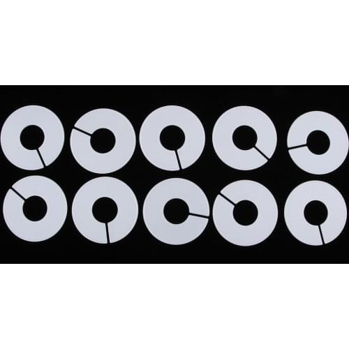 10 Pack DIY Baby Clothing Size Dividers Plastic Clothe Marking Ring Size Dividers Garment Size Tags Round Hangers Rack