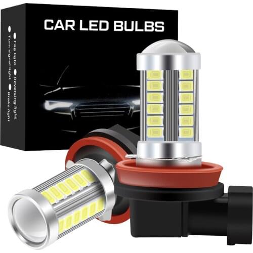 2pcs LED 12V Lamp Auto Fog Lights Bulb H8 H11 H16 9006 HB4 PSX24W PSX26W 2504 9005 HB3 P13W PSX26W for The Car Accessories White
