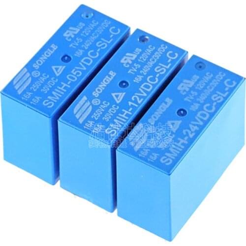 2PCS/lot Relay SMIH-05VDC-SL-C SMIH-12VDC-SL-C SMIH-24VDC-SL-C 16A 8PIN