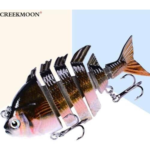 8cm 14g Wobblers Pike Fishing Lures Multi Jointed 6 Sections Hard Bait Trolling Carp Minnow Swimbait Crankbait Pesca Tackle