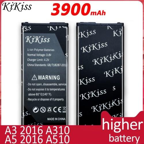 KiKiss Battery For Samsung GALAXY A3 2016 / A5 2016 Cell Phone Battery A310 A310F A510 A510F A5100 EB-BA310ABE / EB-BA510ABE