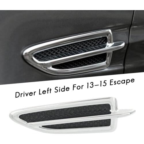 AU05 -New Front Side Fender Vent Emblem Molding Trim Decoration Driver Left Side for Ford 13-15 Escape CJ5Z16228AA
