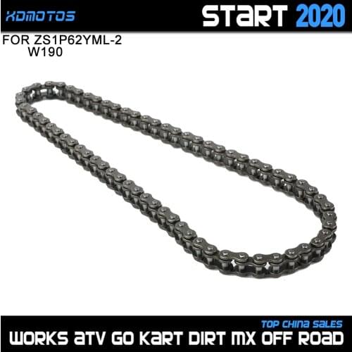 Motorcycle Engine Motor Starter Chain 25H 66 Links For 62mm Bore ZongShen ZS 190cc Z190 W190 1P62YML-2 Engine Dirt Pit Bike