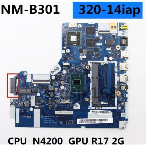 Dg424/dg524 NM-B301 For lenovo ieadpad 320-14iap laptop computer motherboard cpu: n4200 (sr2z5) r17 2g fru: 5b20p19715 5b20p1971