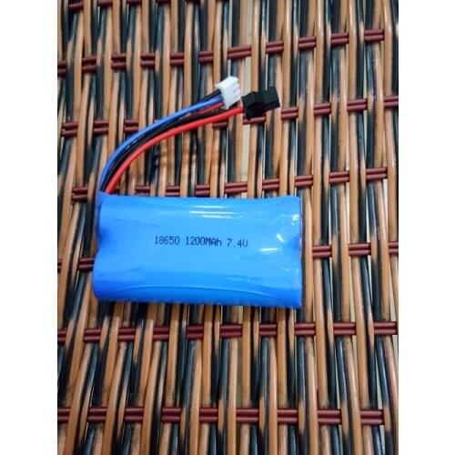 Ewellsold 18650 7.4v 1200mAh Li-ion battery for U12A S033G Q1 8019 QS8004 RC helicopter H100 RC boat