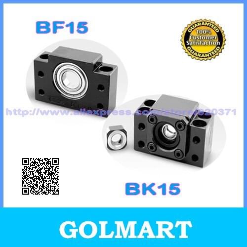 Ballscrew End Support Fixed Side BK15 + Floated Side BF15 + Lock Nut + Cir-cplis + Bearing with deep groove bearing inside