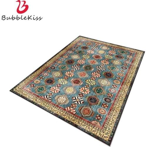 Bubble Kiss Ethnic Retro Style Carpets For Living Room Geometric Customized Large Floor Mat Coffee Table Bedroom Home Are Rugs