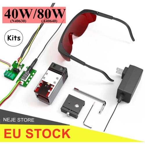 40W/80W Laser Head Module CNC 450nm TTL laser Kit for Laser Cutter Engraver Engraving Machine Wood MDF Acrylic Cutting Tool