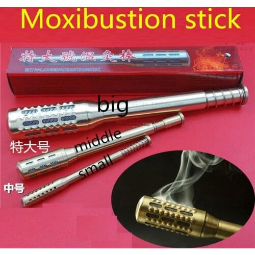 Big Medium small Moxa Roller Pure Copper Moxa Stick Facial Abdomen Moxibustion Massage Moxa Roll Burner Stick Body Health Care