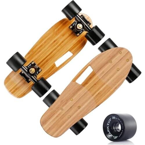 Mini Skateboard 18" Womens Small Fish Board Professional Skateboard 3 Layer Four Wheel Skateboard Highway Beginner Skateboard