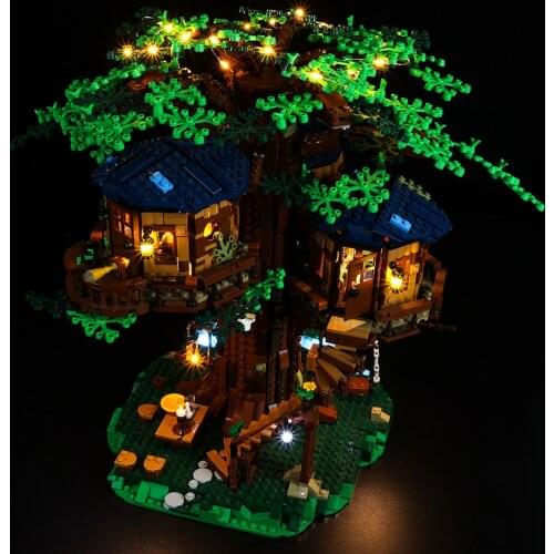 LED Light Set For 21318 Ideas Series Tree House Building Blocks Only Lighting Kit NOT Include The Model