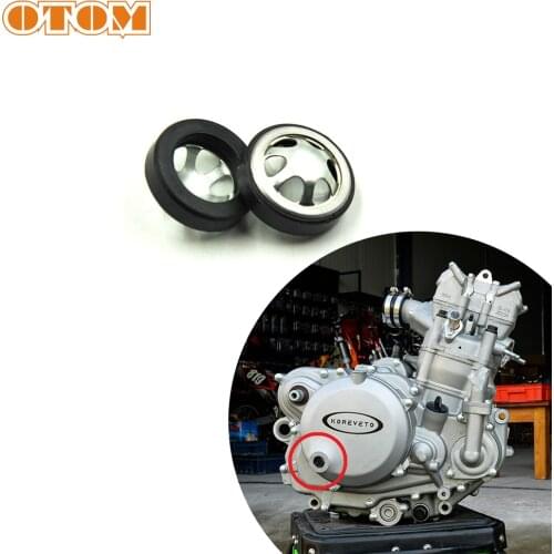 OTOM Universal Motorcycle Oil Mirror Oil Window Oil Level Mirror Observation Port For ZONGSHEN NC250 NC450 250cc 450cc Engines