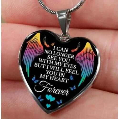 Mom And Daughter Bear Heart-Shaped Pendant Necklace Womens New Fashion Metal Family and Friends Pendant Accessories Jewelry