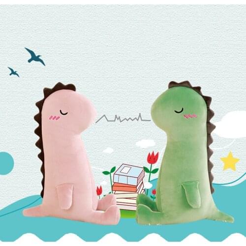 Dinosaur Plush Toy Soft Cloth Doll Doll Sleeping Dinosaur Creative Pillow Cushion Children Stuffed Animal Toys Gift Decoration