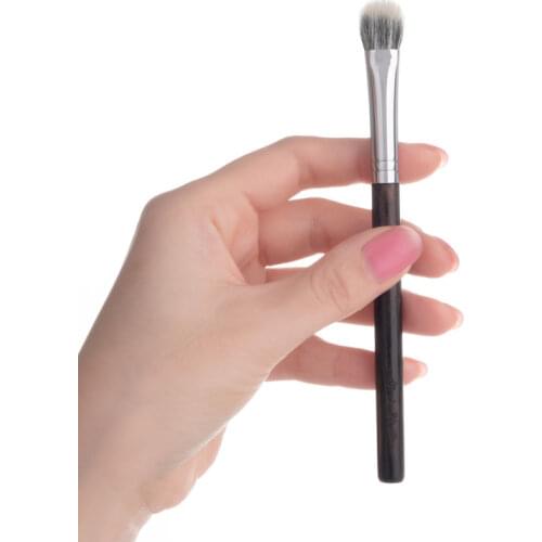 GP12 Professional Handmade Makeup Brushes Soft Saikoho Goat Hair Large Eye Shadow Brush Ebony Handle Make Up Brush