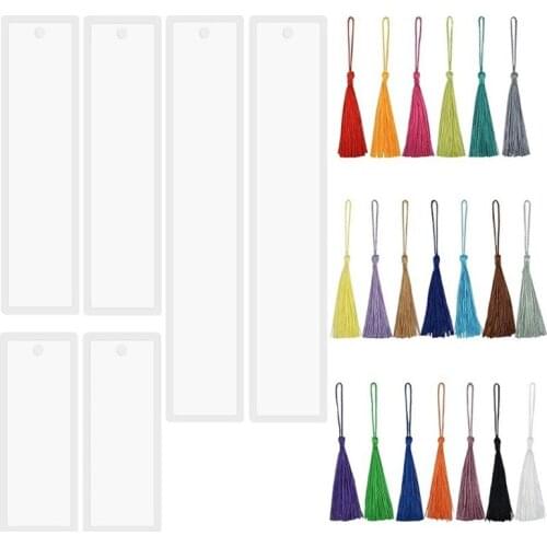 Rectangle Silicone Bookmark Mold DIY Bookmark Mould Making Epoxy Resin Jewelry DIY Craft Silicone Transparent Mold