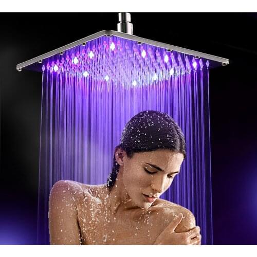 30cm*30cm Square stainless steel ultra-thin Rainfall shower head 12 Inch rain showerheads water power shower heads
