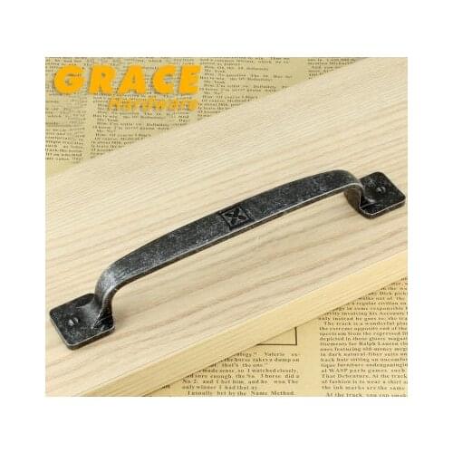 Antique American Style Furniture Handles Modern Drawer Cabinet Door Handle(C.C.:128mm L:165mm)