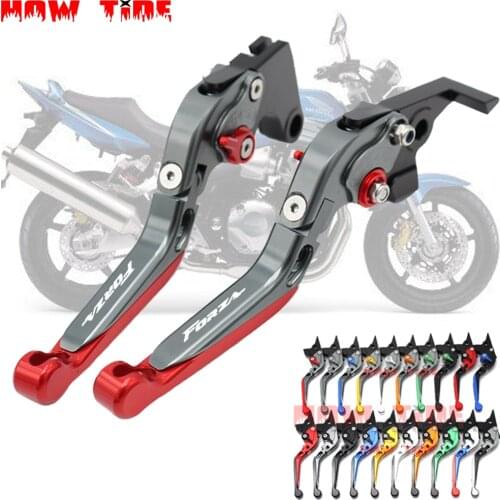 With logo For Honda FORZA Forza300 Forza250 Forza125 2010-2017 2018 CNC Motorcycle Adjust Foldable Extending Brake Clutch Levers