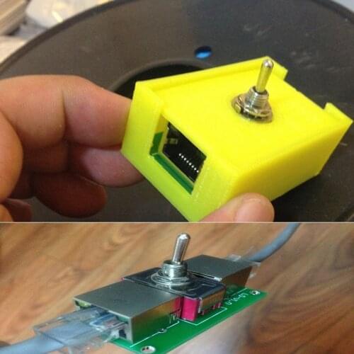 Network cable switch RJ45 switch Anti-theft network line control Jack Coupler Reticle Crystal Head Adapter Connector new