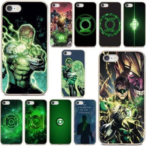 TPU Silicone Case Comic-Green-Lantern-Hal-Jordan-DC-Logo For Xiaomi mi Redmi Note 3 4 4X 5 6 7 8 8t 9 9s 9t 10 pro lite