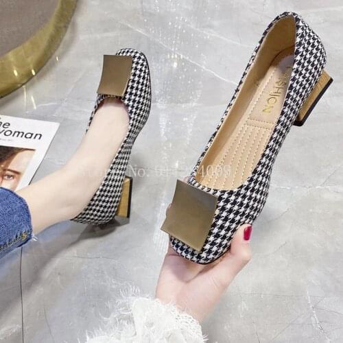 Cresfimix women fashion black shallow mouth party & night club square heel pumps lady sexy comfort high heel shoes zapatos a6308