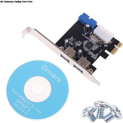 USB 3.0 PCI-E Expansion Card Adapter 2 Port USB3.0 Hub Internal 19pin Header USB 3 to PCIE PCI express adapter Card