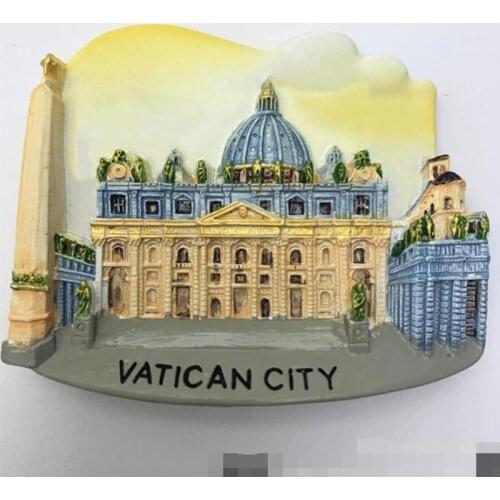 Vatican 1Pcs Hot 3D City Refrigerator Fridge Magnets Souvenir Strong Magnetic Stickers Home supplies