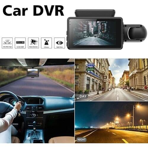 Dash Cam 1080P 3.0 Inch Car Driving Recorder Night Vision Parking G Sensor 170 Degree Wide Rearview Camera