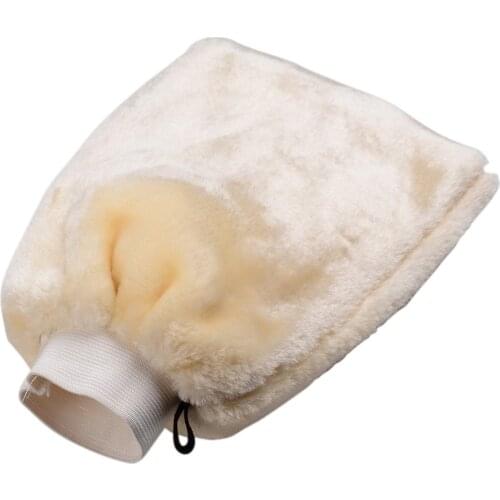 1PC Microfibre Car Washing Cloths Auto Cleaning Gloves Mitt Glove Polishing Shampoo Duster Cloth Washer super-soft Auto Care