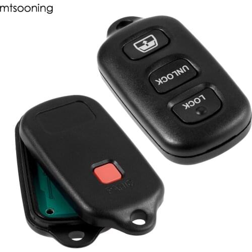 Mtsooning 2Pcs Remote Key Fob Shell Case 3+1 Panic Buttons HYQ12BBX 315MHz New For Toyota Sequoia 2001-2008 4Runner 1999-2009