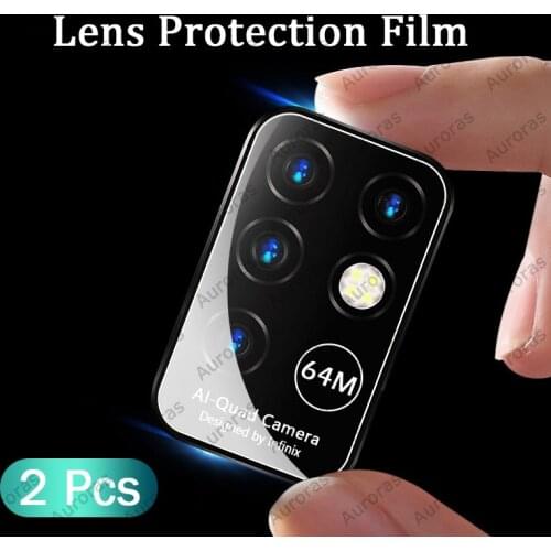 2 Pieces Lens Protection Film for Infinix Note 8i Tempered Glass Camera Protector Cover for Infinix Note 8i Film