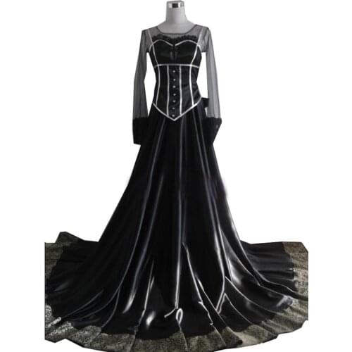 2021 One Piece Nami Cosplay Costume Black Wedding Dress