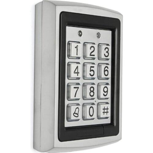 7612 Metal Rfid Access Control Keypad Support 1000 Users 125KHz ID Card Reader Electric Digital Password Door Lock