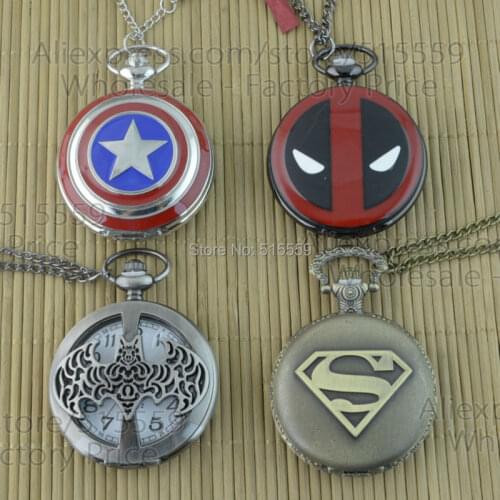 DHL Free Shipping 50pcs/lot US Cartoon movie Pocket Watch Top Quality Watch Necklace Gift Watch Factory Wholesale