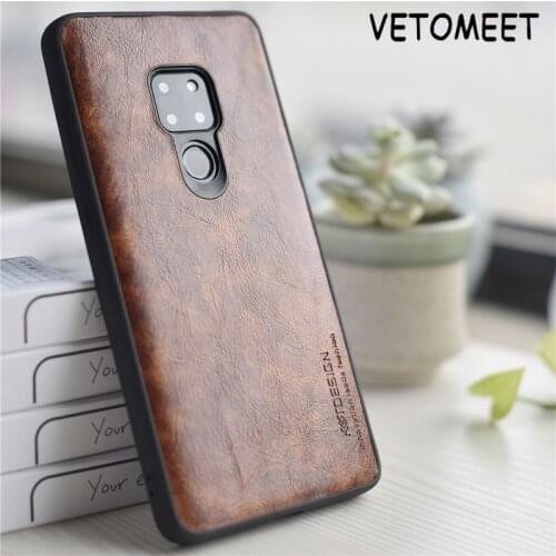 VETOMEET Cowhide leather case For Huawei P30 P20 Pro inclusive protection Case For Huawei Mate20 Lite Pro