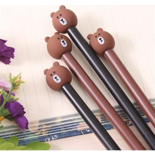 DL Lovable cub neutral stationery writing pen South Korea cartoon pen creative wholesale office supplies and student supplies