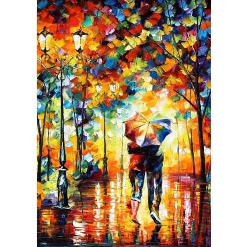 Oil painting couple pattern 5D DIY full diamond cross stitch diamond mosaic home decoration