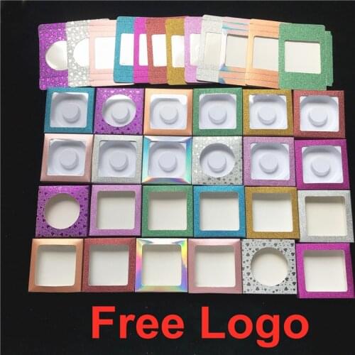 Eyelash Packaging Box Bulk Wholesale Custom 3D Mink Lashes Boxes Packaging free Logo Makeup Eyelashes Case Pack Square flash