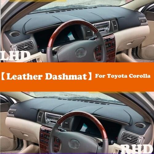 Leather Dashmat Accessories Car-Styling Dashboard Covers Pad Dash Mat Sunshade For Toyota Corolla altis E120 2003 2004 2005 2006