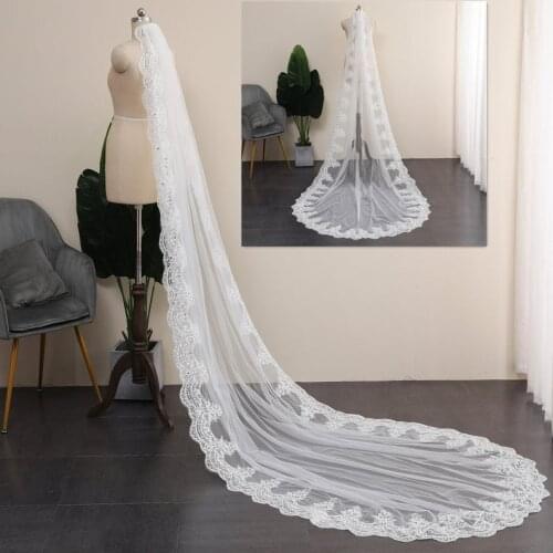 Crystal rhinestone accented wedding veil,Blusher Wedding Veil with Full Lace WeddingVeil,Bridal Veil Floral Cathedral VeilVeil C