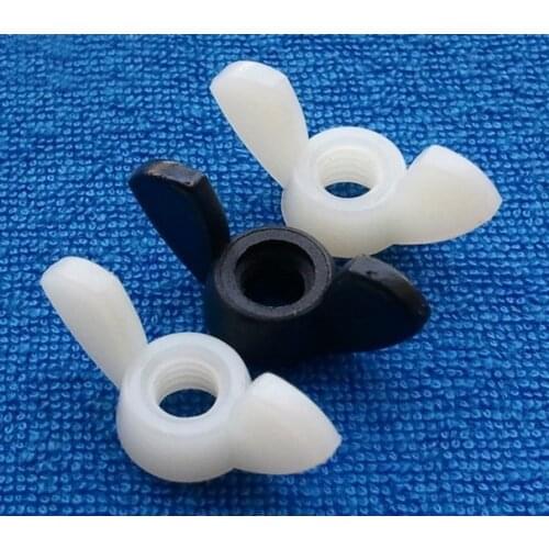 M4 M5 M6 M8 Wing nuts Nylon plastic nuts white black Adjustable Lighten airplane model aircraft,LED Lighting isolation DIN315