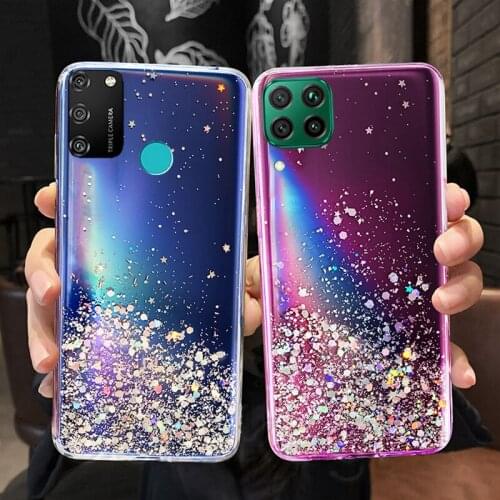 For Huawei P30 P40 P20 Lite Mate 40 30 20 Pro Case P Smart 2021 2019 Honor 10i 8X 8A 10 Lite 20 Pro Glitter Soft Cover Case