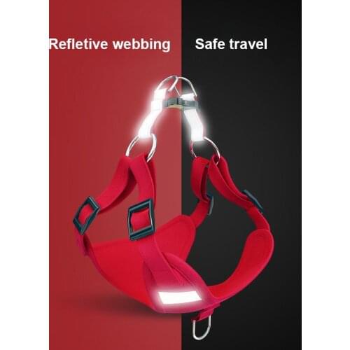 Pet Dog Chest Back Leash Ropes Harnesses Leashes Set Cat Vest Breathable Chest Straps Small Medium Dogs Cats Pet Supplies