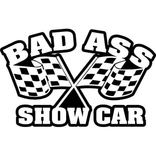 Bad Ass Show Car Decal Sticker Art Car Stickers Modern Fashion Bumper Decals Window Decor Rear windshield L246