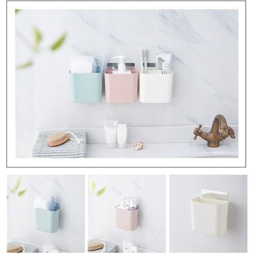 Toothbrush Shelf Toilet Bathroom Suction Wall Hanging Holder Comb Accessories Storage Bathroom Toothbrush Toothpaste V5S0