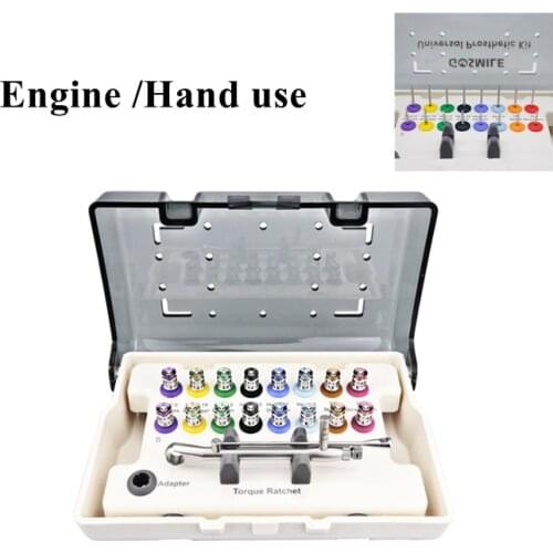 New model whole set Dental Implant Restoration tool kit Universal Implant Torque Ratchet Screwdrivers Wrench 10-70NCM with Drive
